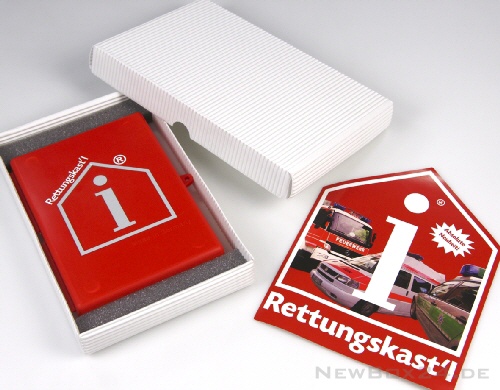 Geschenkverpackung f&uuml;r Rettungsbox
