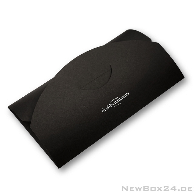 Pr&auml;gung silber auf Karton schwarz